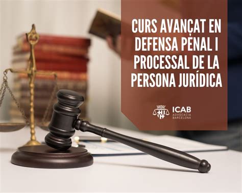 Curso Avanzado En Defensa Penal Y Procesal De La Persona Jur Dica