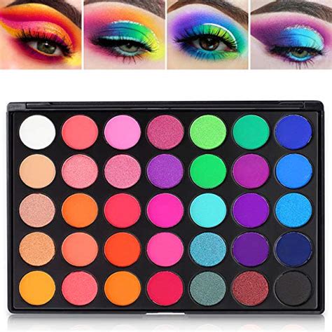 DE LANCI Paleta De Sombras De Ojos Colorida 35 Colores Brillantes