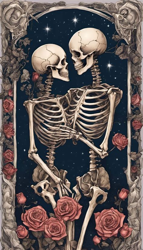 Skeletons In Love Romantic Spooky Lockscreen Art Artofit