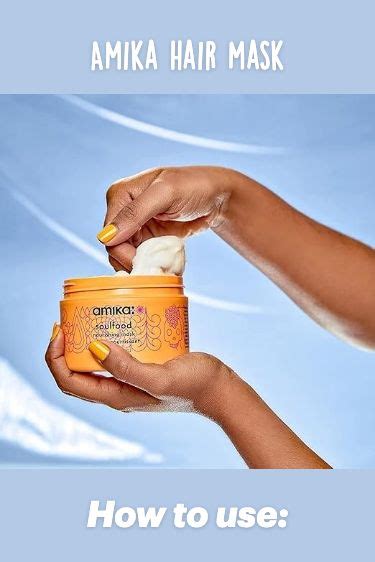 Amika Soulfood Nourishing Mask Hair Mask Amika Hair Products Diy