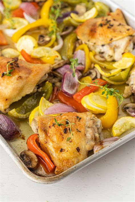 Easy Sheet Pan Chicken And Veggies Recipe Fun Money Mom