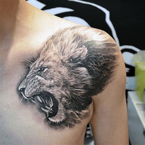 Top Lion Chest Tattoo Ideas Inspiration Guide Lion