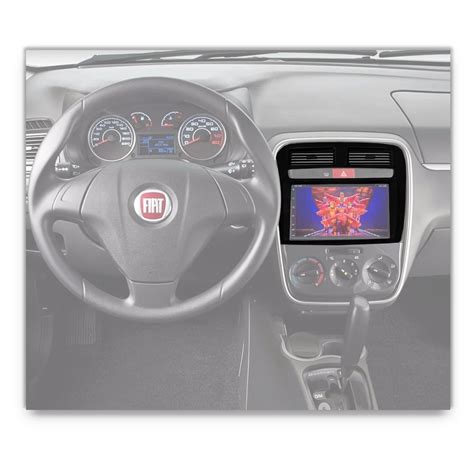 Moldura Dvd Painel 2 Din Fiat Punto 2008 A 2012 Black Piano General Car