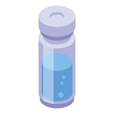 Glass Medicine Jar Icon Isometric Style 15687506 Vector Art At Vecteezy