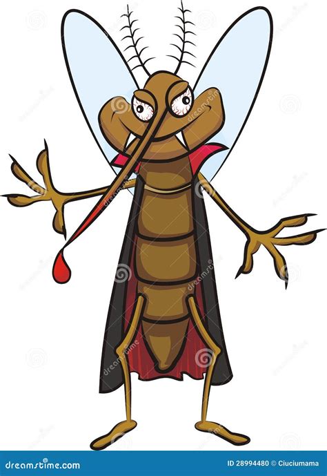 Vampire Mosquito Stock Photo Image 28994480