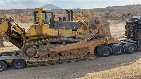 Loading And Transporting The Huge Komatsu D475a Bulldozer Fasoulas