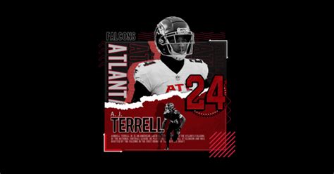 A.J. Terrell Football Paper Poster Falcons - Aj Terrell - Posters and ...