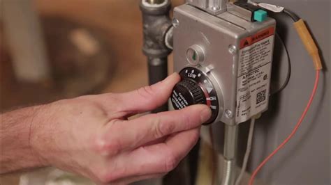 How To Adjust The Temperature On Your Natural Gas Water Heater Youtube