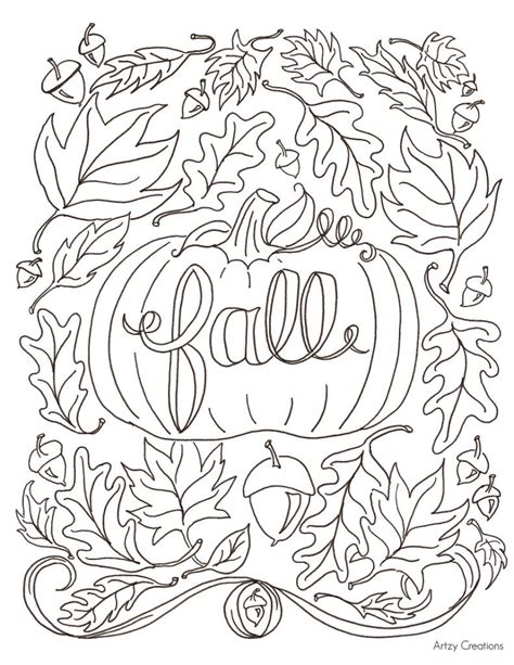 Fall Coloring Pages To Print For Free at viipaigeblog Blog