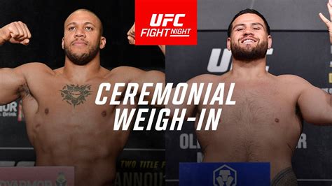 Ufc Paris Ceremonial Weigh Ins Youtube