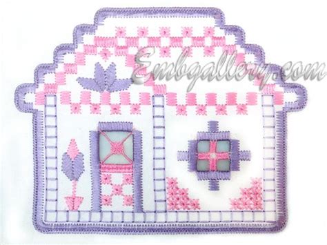 House Hardanger Machine Embroidery Design