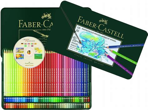 Faber Castell 120 Crayons de couleur aquarellables Albrecht Dürer