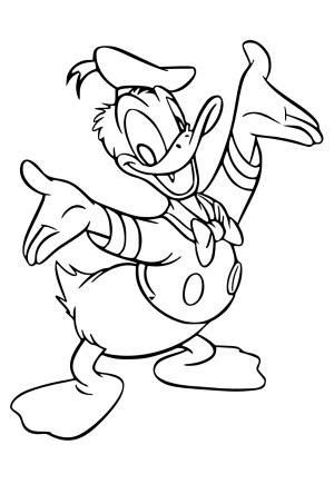 5 Dibujos E Imagenes Pato Donald Para Colorear Y Imprimir Gratis Para