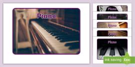 FREE Piano Birthday Card Profesor Hizo Twinkl