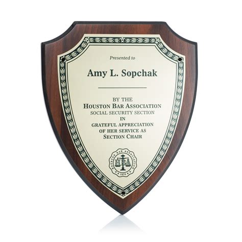 Shield Award Plaque - Trophy Awards Manufacturing