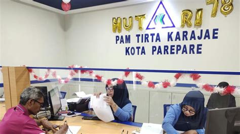 Program PAM Tirta Karajae Dimomen Kemerdekaan RI Ke 78 Didukung Warga