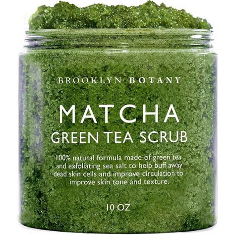 Brooklyn Botany Matcha Green Tea Exfoliating Body Scrub Body Scrub Foot Scrub And Facial Scrub