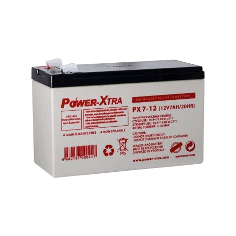 Power Xtra 12V 7 Ah F2 Pin Sealed Lead Acid Battery Power Xtra