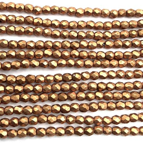 Beads Online Australia Czech Faceted Round Firepolished Glass Beads 3mm 50 Colortrends