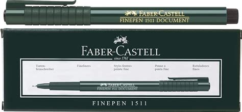 Faber Castell 1511 Finepen Fineliner Pen Black Amazon Co Uk