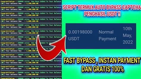 Script Termux Penghasil Usdt Dollar Instan Payment No Pending Bypass