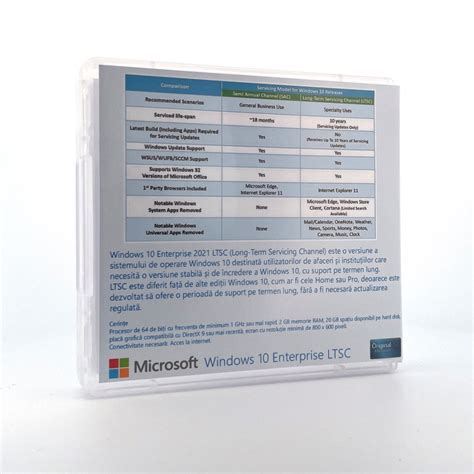 Licenta Microsoft Windows 10 Enterprise Ltsc 2021 10pc Retail Stick Usb Emagro