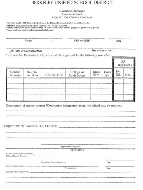 Fillable Online Fillable Course Approval Request Form Pdf Fax Email