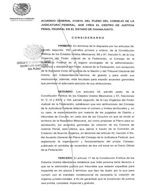 Pleno Consejo De La Judicatura Federal