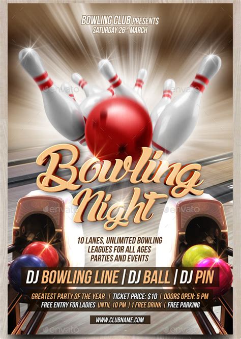 27 Bowling Flyer Templates Psd Ai Eps Vector Format Download