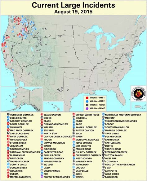 Western States Wildfires Map