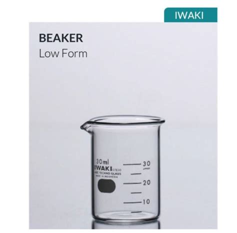 Jual Beaker Glass Ml Low Form Gelas Kimia Gelas Piala Iwaki