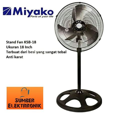 Jual Kipas Angin Besi Miyako Ksb Ksb Ksb Standing Fan Stainless