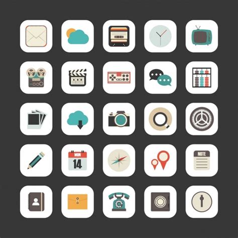 Free Vector Miscellaneous Icon Collection