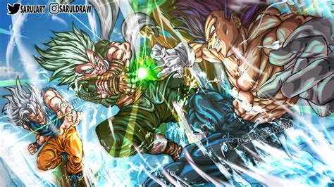 Vegeta Y Goku Vs Granola By Sarulart On Deviantart