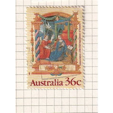 Australia Sg Christmas Annunciation C Used Stamp On Ebid