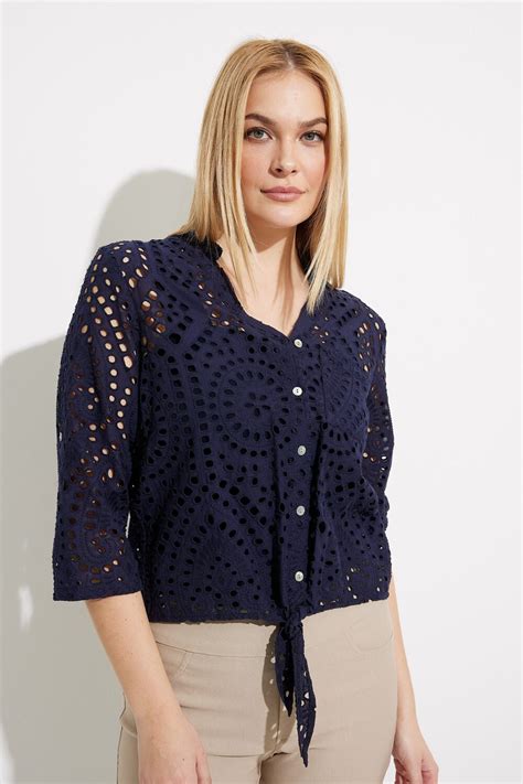 Embroidered Eyelet Blouse Style C4467 1ère Avenue