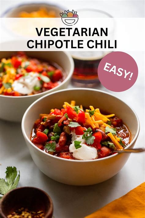 Vegetarian Chipotle Chili Dietitian Debbie Dishes