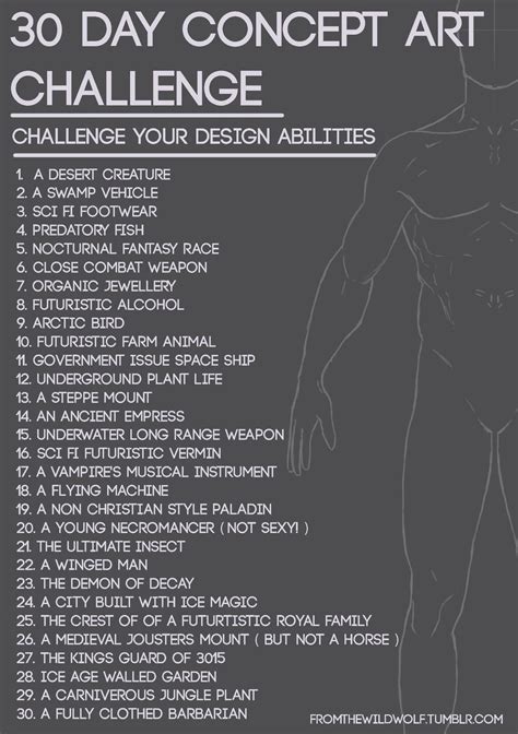 30 Day Art Challenge Art Challenge Creative Drawing Prompts