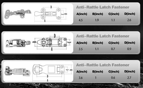 Laorde Stainless Steel Hasps Marine Grade 316 Ss Boat Latches Heavy Dudy Door Latch With Screws