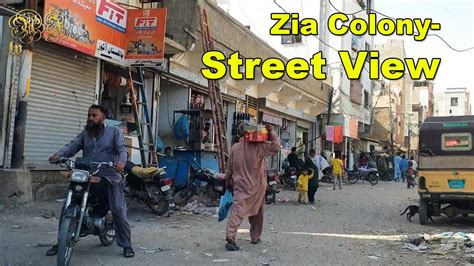 Zia Colony Gulshan E Iqbal Block Market Area Street View Culture