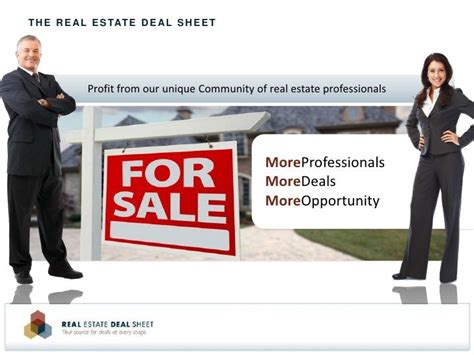 Real Estate Deal Sheet Slideshow