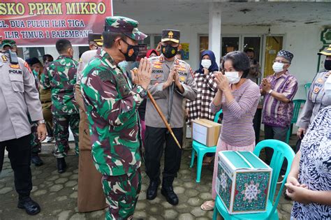 Pangdam Ii Sriwijaya Dan Kapolda Sumsel Cek Posko Ppkm Mikro Di Dua