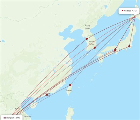 All Flight Routes From Sapporo To Bangkok Cts To Bkk Flight Routes