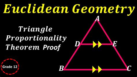 Theorem 1 Triangle Proportionality Proof I Euclidean Geometry Youtube