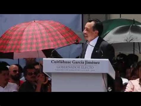 Parte Del Discurso Del Gobernador Electo De Veracruz Cuitl Huac Garc A