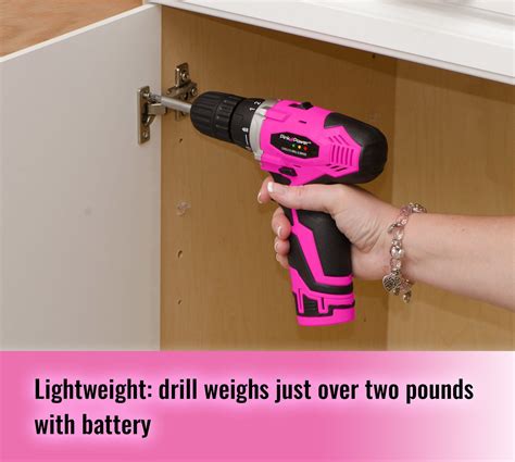 Pink Power Pp Li V Cordless Drill And Driver Tool Kit For Women