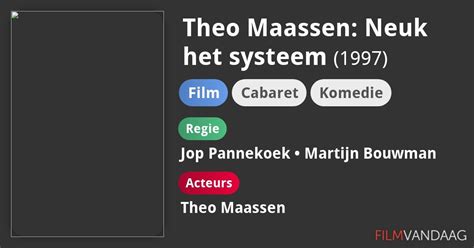 Theo Maassen Neuk Het Systeem Film 1997 FilmVandaag Nl