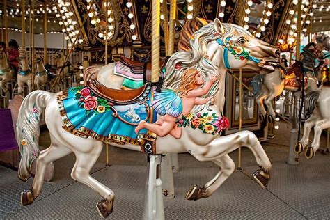 Fairy Carousel Horse Playlands Castaway Cove Ocean City Nj Photograph