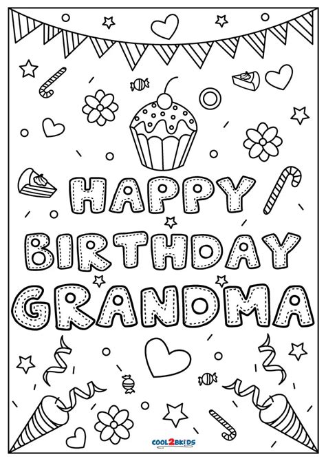 Printable Grandma Birthday Cards