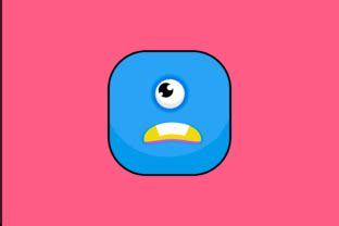 Kawai Cyan Monster One Eye Icon Graphic By Naskaaset Creative Fabrica